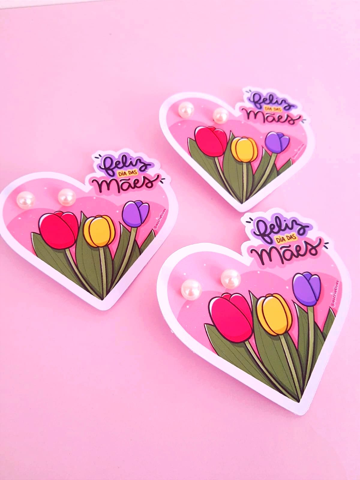 Kit 10 Cards Brinco Coração - Coleção Mãe - Imagem 2