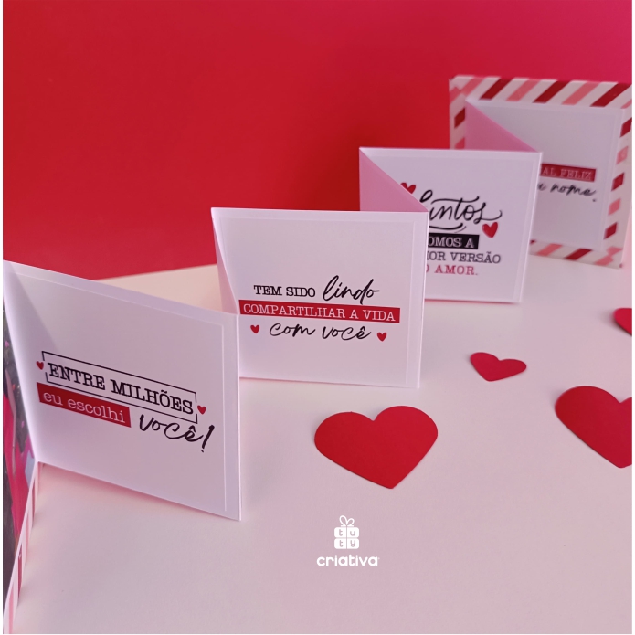 Cartão sanfonado - Eu te amo - Imagem 3