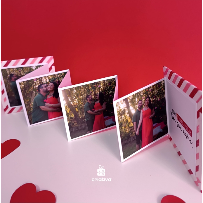 Cartão sanfonado - Eu te amo