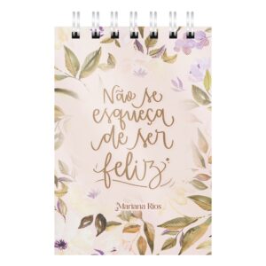 Bloco Personalizado - Ser Feliz